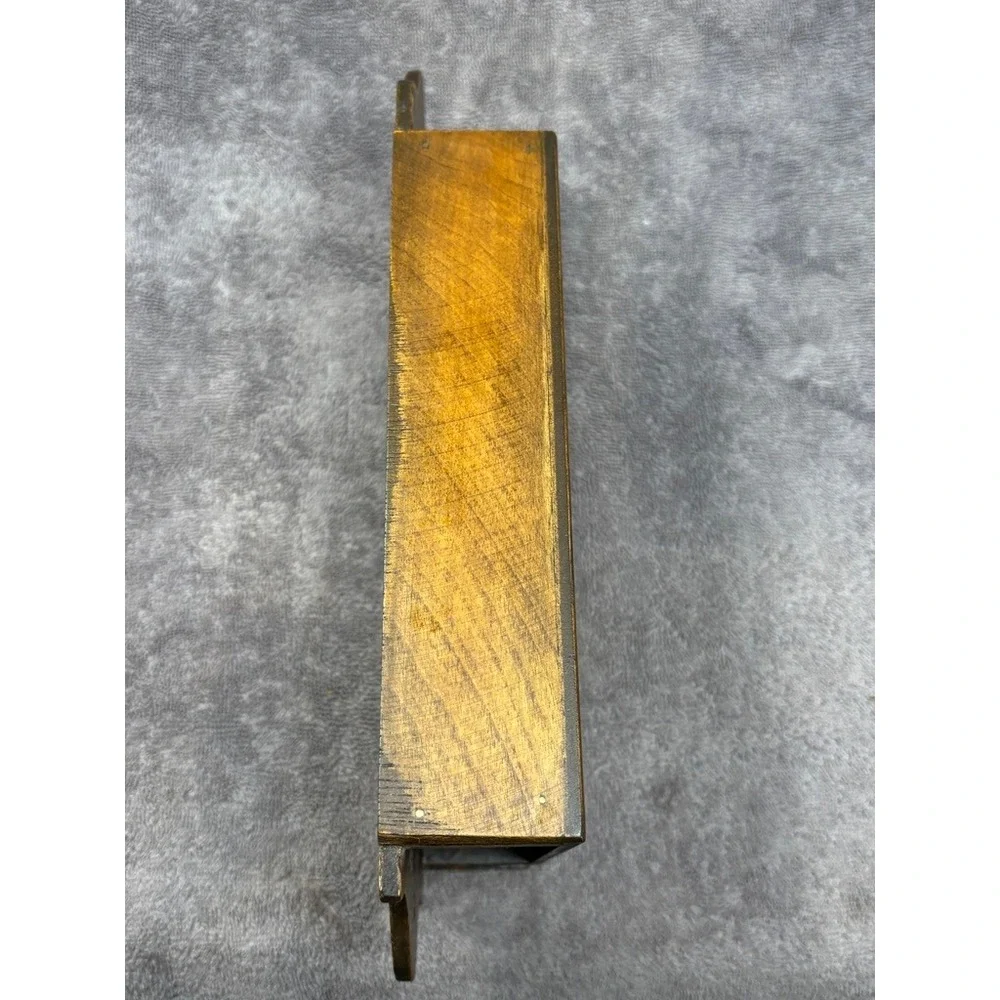 Vintage Wooden Wall Mount Steak Knife Holder Monarch Butterfly Rustic Kitchen